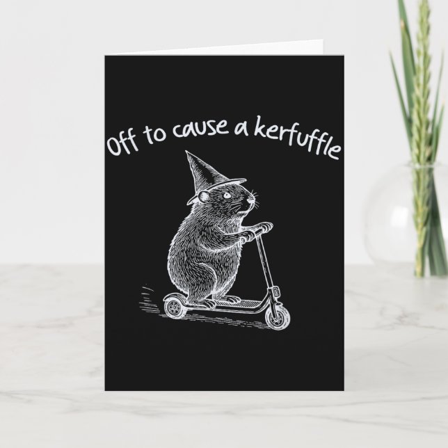 Carte En route pour causer un chahut Funny Hamster Scoot (Devant)