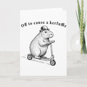 Carte En route pour créer une agitation, Funny Groundhog