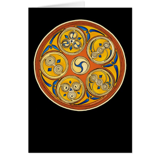 Carte en spirale celtique, conception de (Devant)