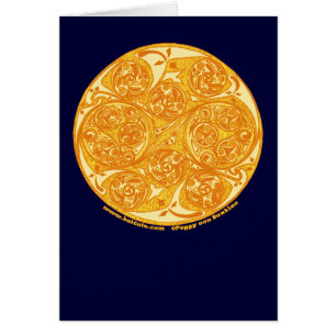 Carte en spirale celtique, conception de mandala