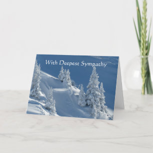 Carte En Sympathie profonde Paysage Montagne Neige