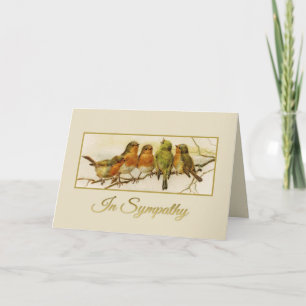 Carte En Sympathy oiseaux Vintages