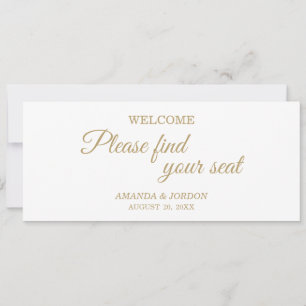 Carte En-tête du graphique Mariage de calligraphie or si