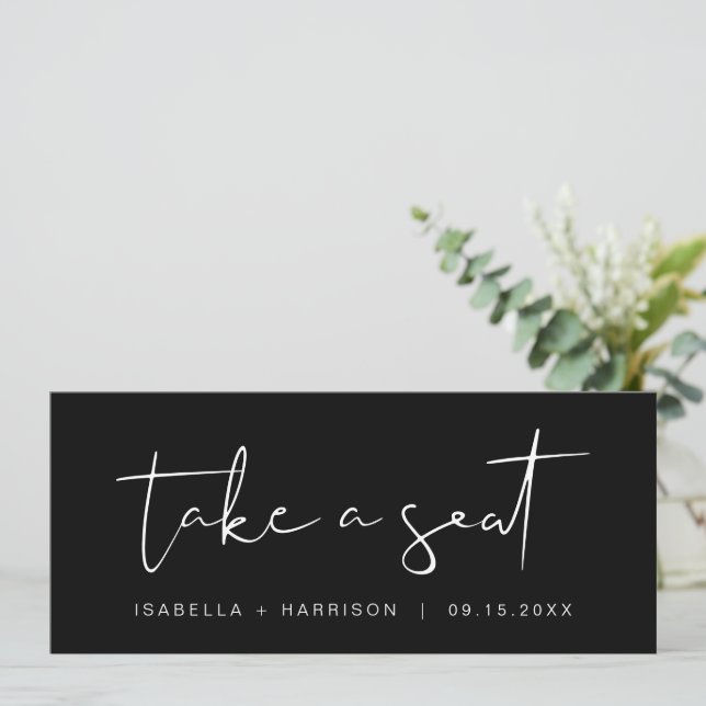 Carte en-tête JOVI Edgy Black Take a Seat (Debout devant)