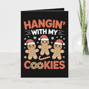 Carte En Train De Traîner Avec Mes Cookies Noël Pain D'É