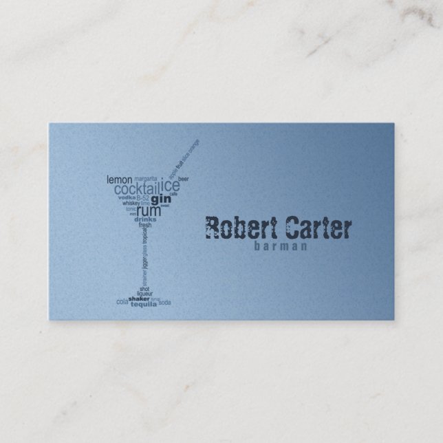 Carte en verre de Martini de club de Pub de barre (Devant)