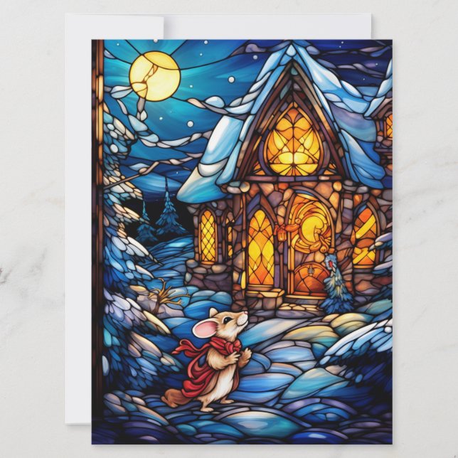 Carte en verre de Noël (Devant)