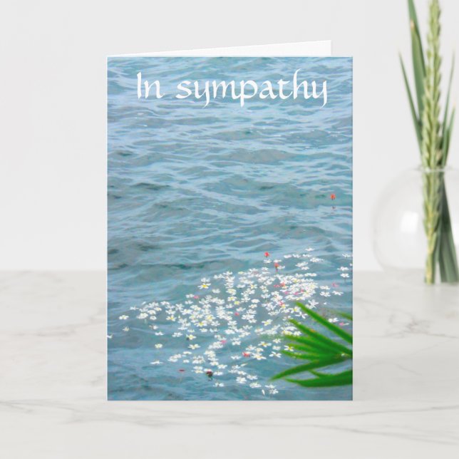 Carte En Verset De Sympathie (Devant)