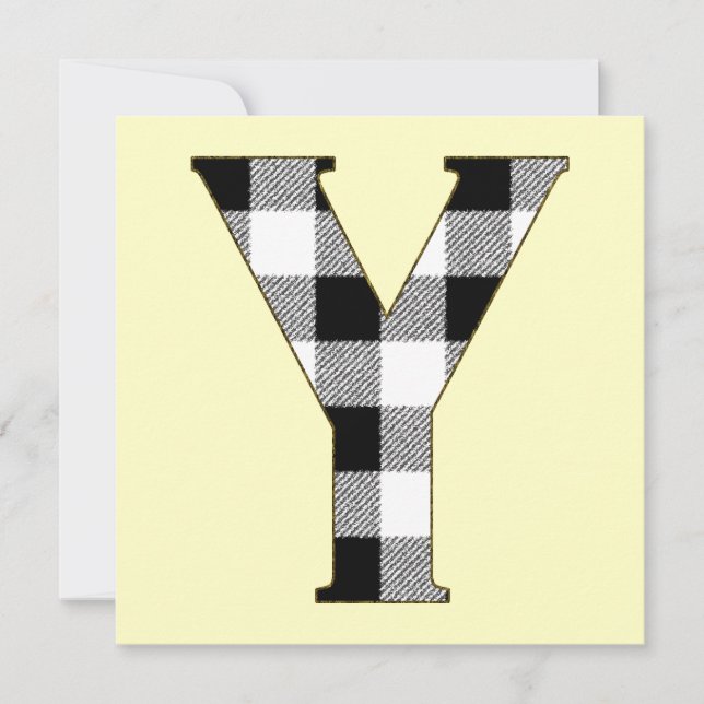 Carte en vichy vérifier Y (Devant)