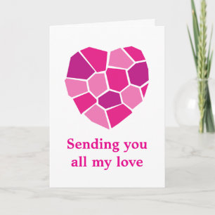 Carte En vous envoyant tout mon amour romantique