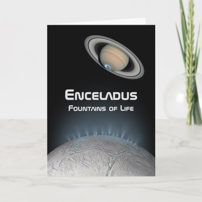 Carte Encelade Saturn Moon Fontaines de vie (Devant)
