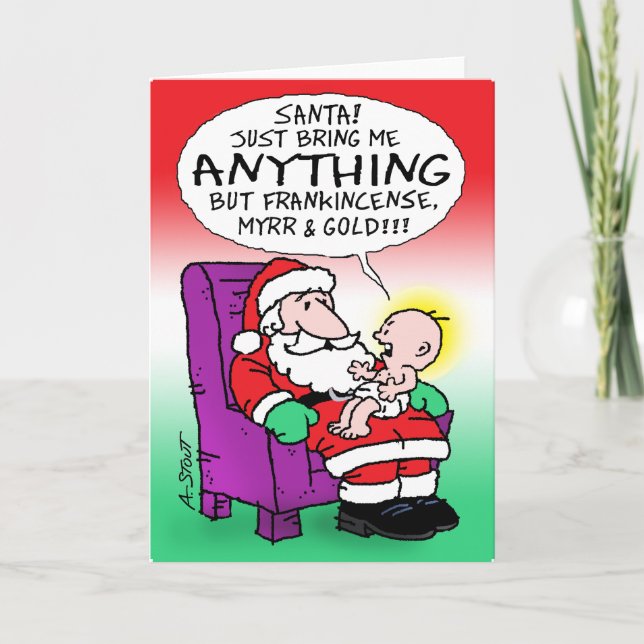 Carte Encens, Myrrhe et Or ! - (Devant)