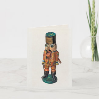 Carte Enchanter Noël de Nutcracker Vintage