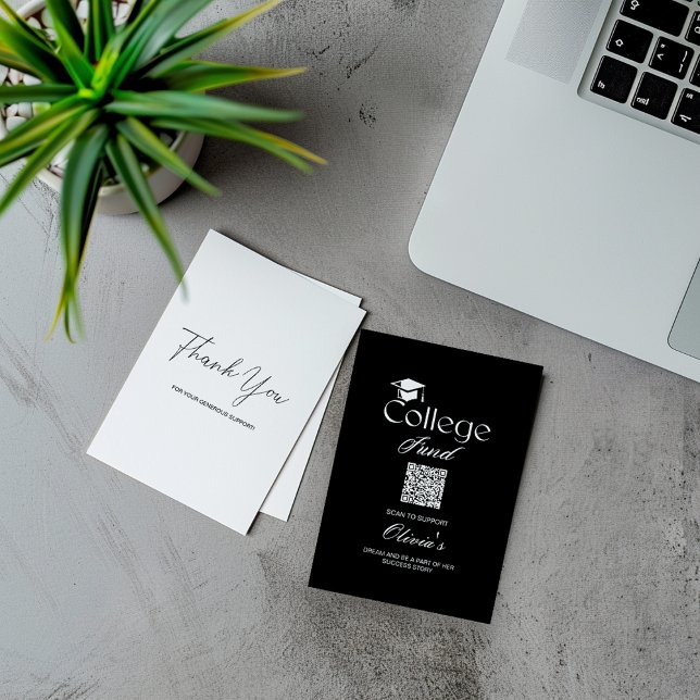 Carte Enclosur Simple Avec Code QR Pour College Fu (Créateur téléchargé)