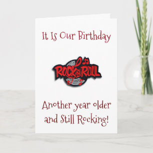 CARTE ENCORE "AIMER ROCK/ROLL" SUR NOTRE "ANNIVERSAIRE M