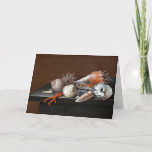 Carte Encore la vie avec les coquilles Johann Jakob Di
