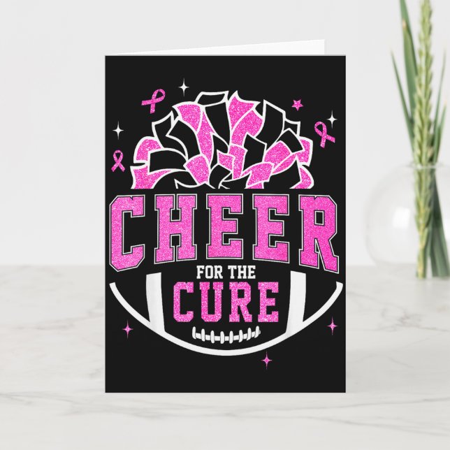 Carte Encourage Pour La Pom-Pom Girl De Sensibilisation  (Devant)