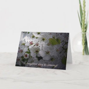 Carte Encouragement Apple Blossom