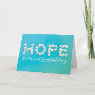 Carte Encouragement au cancer - L'espoir est une chose m