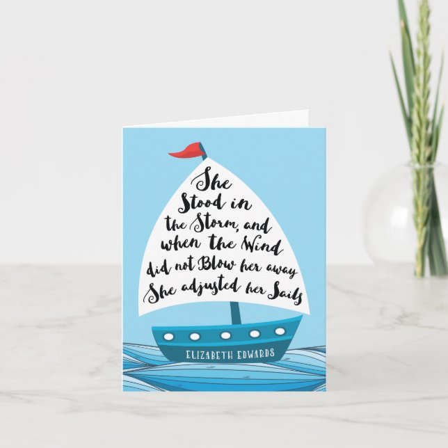 Carte Encouragement au cancer, pour elle, elle ajusté le (Devant)