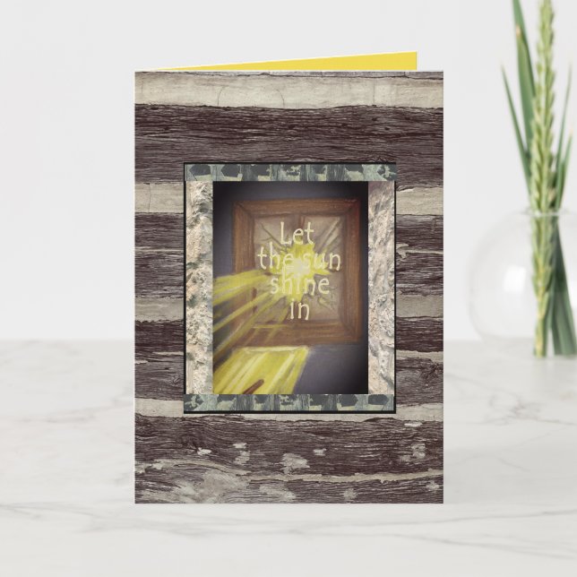 Carte Encouragement de la fièvre cabine (Devant)