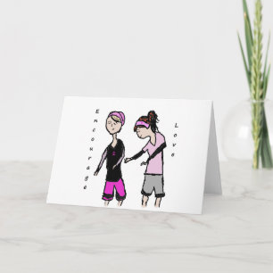 Carte Encouragement de l'amitié pour le cancer du sein