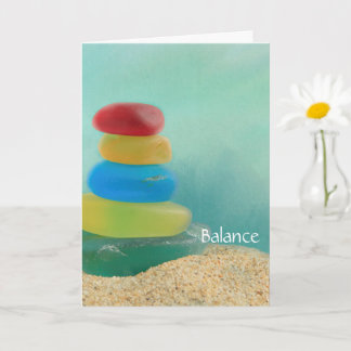 Carte Encouragement du verre de mer Se tirer bien