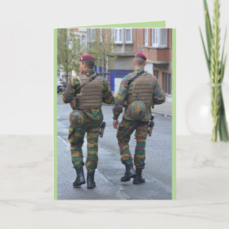 Carte encouragement militaire