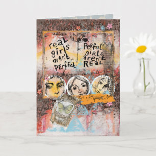 Carte Encouragement pour Ado fille ou jeune femme mixte 