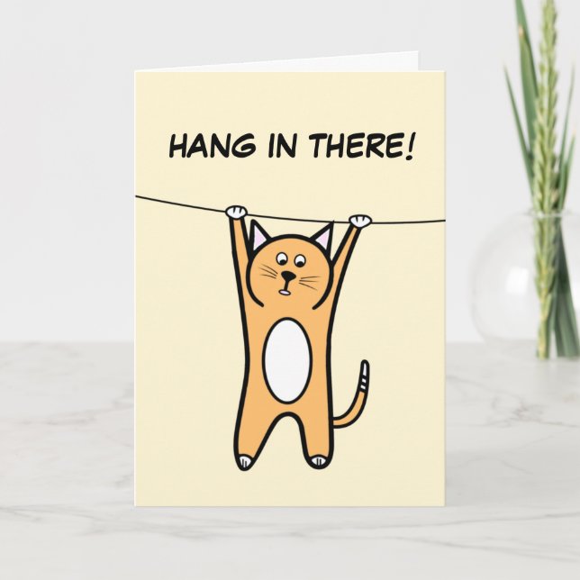 Carte Encouragement pour faire face au stress, tiens bon (Devant)