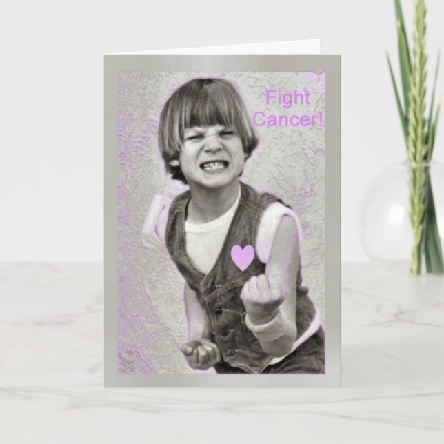 Carte Encouragemet de Cancer de combat (Devant)