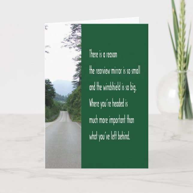 Carte Encourager le miroir de révision de devis (Devant)