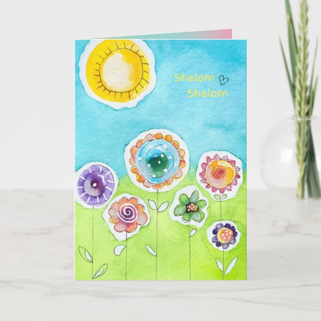 Carte Encouragez-Moi "Shalom Shalom" (Devant)