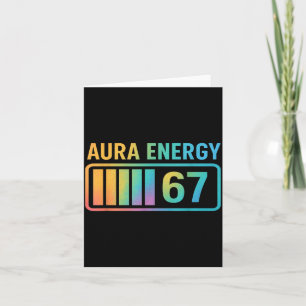 Carte Énergie Aura 67 Gen Alpha 6 7 Meme Rizz Infini St