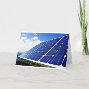 Carte Énergie solaire d'énergie verte