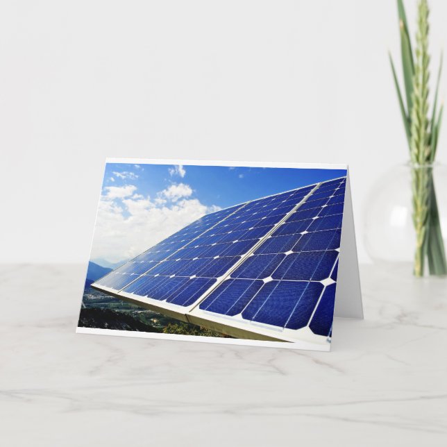 Carte Énergie solaire d'énergie verte (Devant)