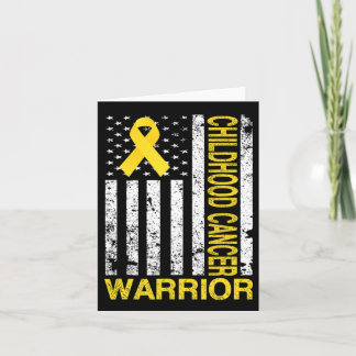 Carte Enfance Cancer Guerrier Sensibilisation Usa Drapea