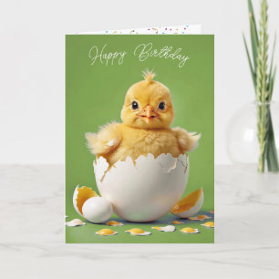 Carte Enfant bébé poussin