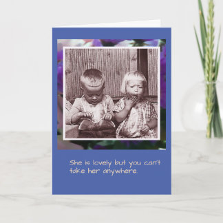 Carte enfant Blueberry humour vintage