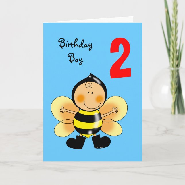 Carte Enfant de 2 ans (Devant)