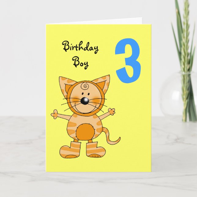 Carte Enfant de 3 ans (Devant)