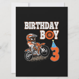 Carte Enfant de 3 ans - Enfant d'anniversaire - Vélo de 