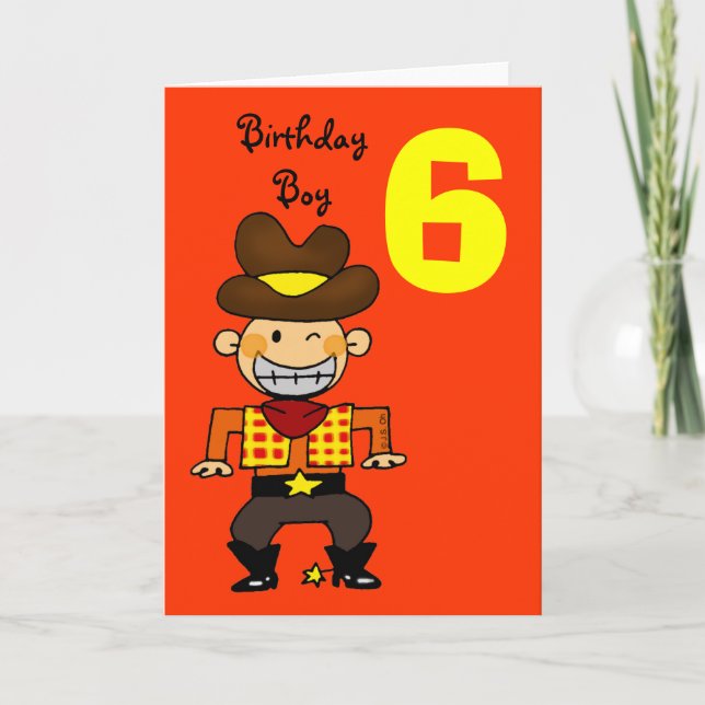 Carte Enfant de 6 ans (Devant)