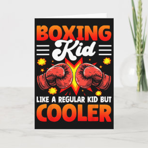 Carte Enfant de boxe comme un enfant régulier mais plus