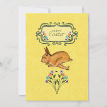 Carte enfant de Pâques Hoppy