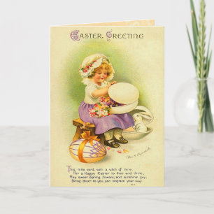 Carte enfant de Pâques vintage