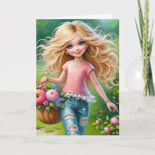 Carte Enfant intérieur anniversaire (Devant)