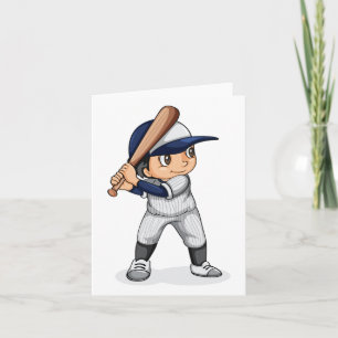 Carte Enfant Jouant Au Baseball