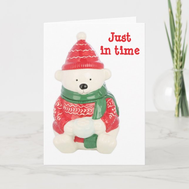 CARTE "ENFANT SPÉCIAL À NOËL DE L'OURS CUTE" (Devant)