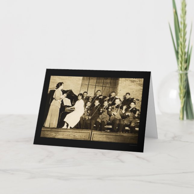 Carte Enfants 1910 d'orchestre (Devant)